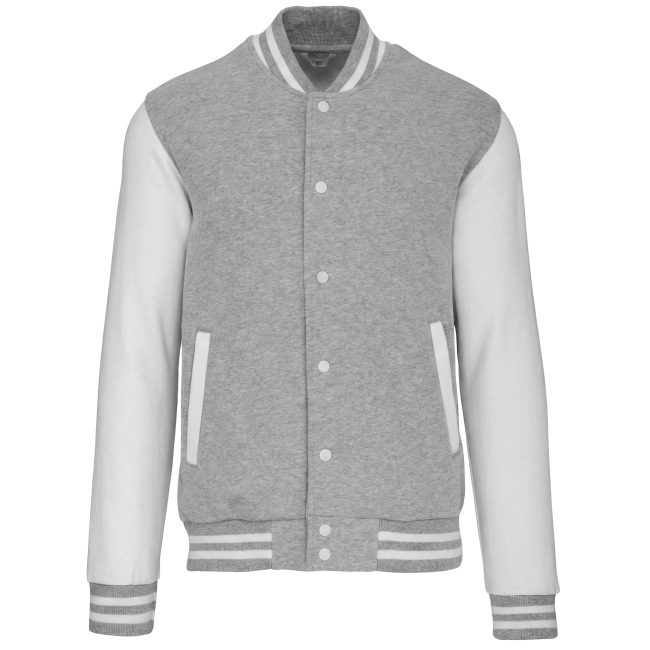 Teddy publicitaire polyester doublure 100 % personnalisable Blanc et Gris